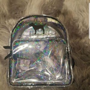 Victoris secret , clear backback mini